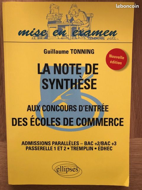 La note de synthèse aux concours d'entrée des écoles de commerce (image 1)