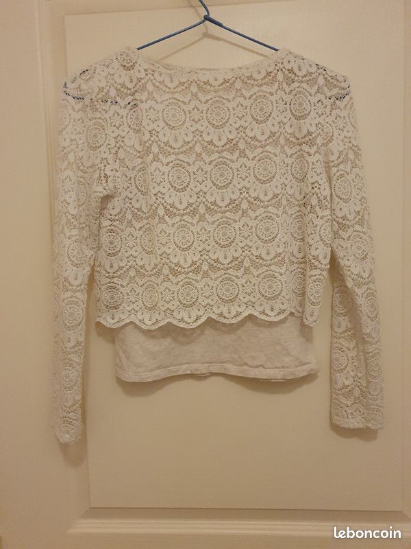 Crop top dentelle 12 ans H&M Vêtements