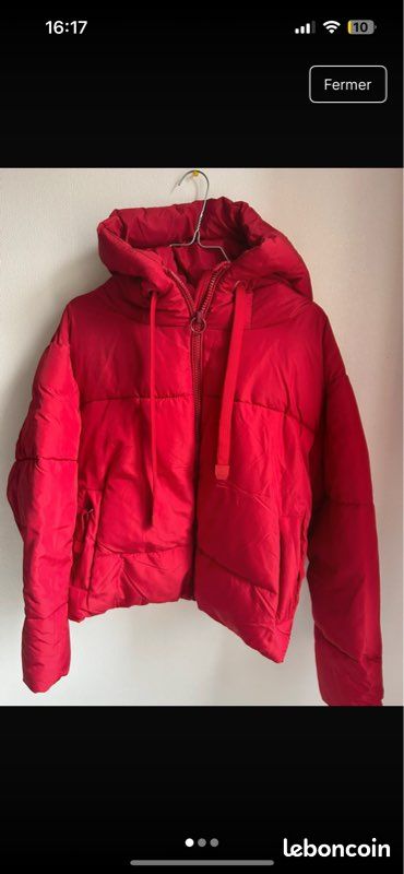Doudoune rouge Zara (image 1)