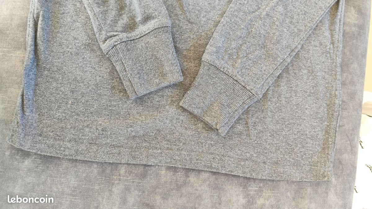 T-shirt Homme Manches Longues Wheres Wally (Où Est Charlie ?) - Taille M, 100% Coton, Gris - Neuf Avec étiquettes