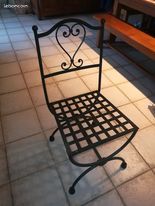 Chaise fer forgé (image 1)