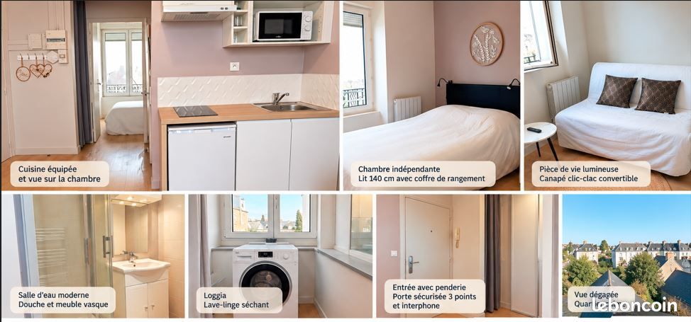 Appartement 2 pièces 25 m² · à Brest · 25 m² · 570 €/mois