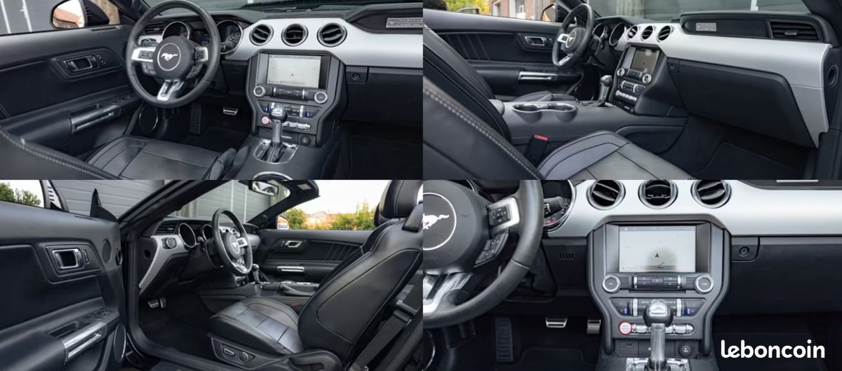 FORD Mustang GT CABRIOLET 5.0 V8 421CH BVA - BULL-X - CUIR - 30 591 KM (image 13)
