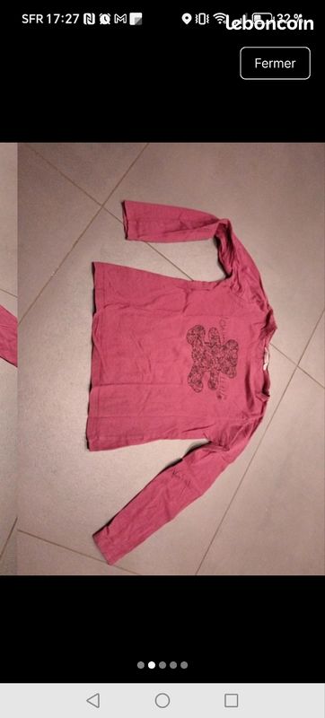 Tee shirt manche longue 8 ans lulu castagnettes (image 2)