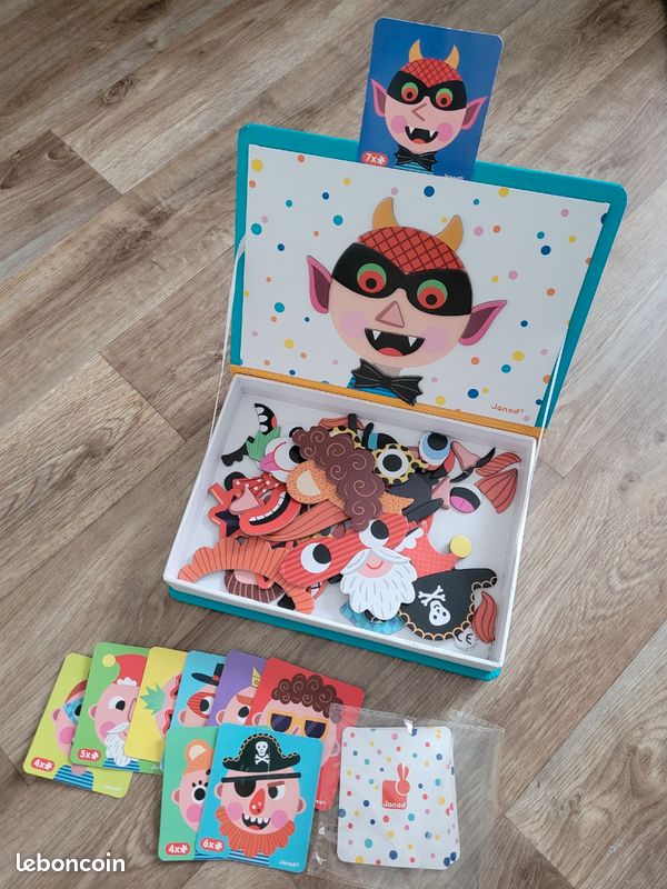 Magneti'book crayon faces Janod - Jeux & Jouets Magneti'book crayon faces Janod - Jeux & Jouets