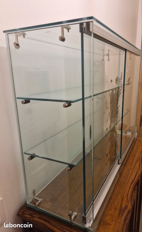 Vitrine verre trempé portes coulissante (image 4)