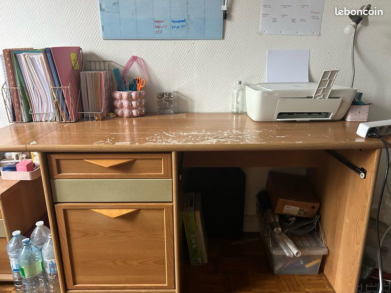 Grand bureau en bois (urgent) (image 2)