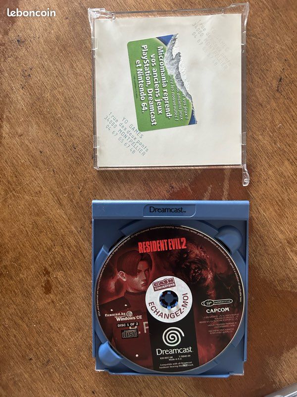Sega Dreamcast - Resident Evil 2 - Jeux vidéo - Dans la