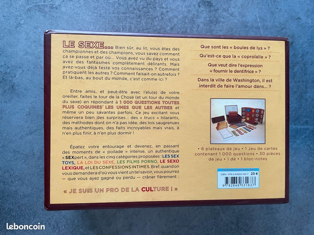 Coffret : Le quiz classé X, le jeu de la sexe réalité ou sexe fiction -  Jeux & Jouets