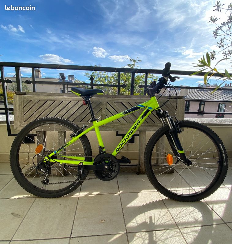 Vélo Enfant Vtt Vélo Rockrider St 500 24 Pouces 9-12 Ans Jaune