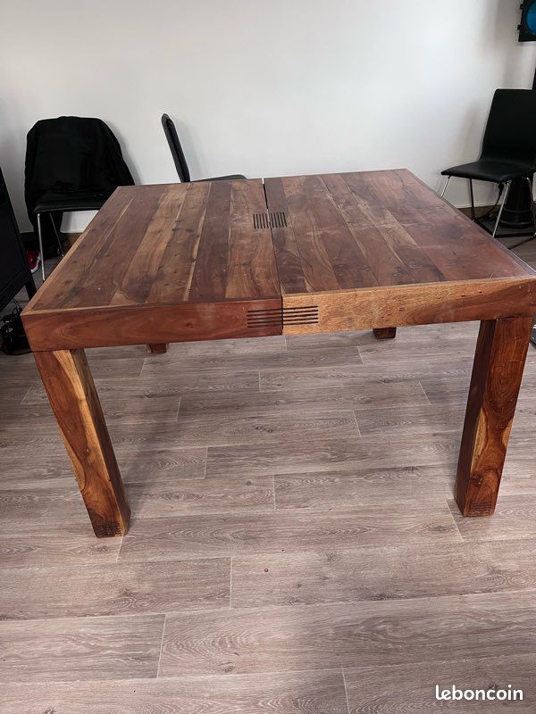 Table salle à manger en palissandre massif (image 1)