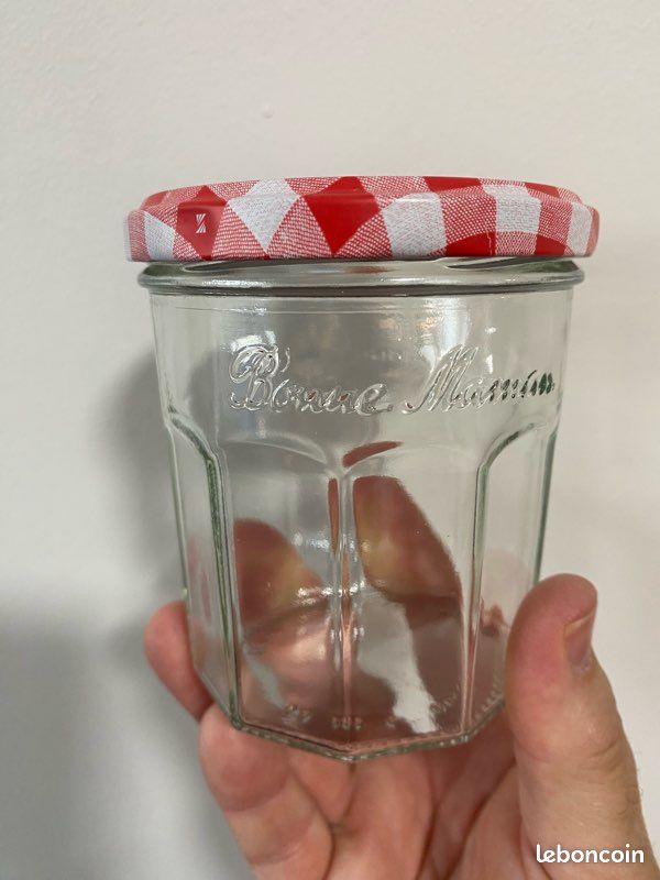 3 pots en verre Bonne Maman • Couvercle vichy rouge • 3 tailles (image 7)