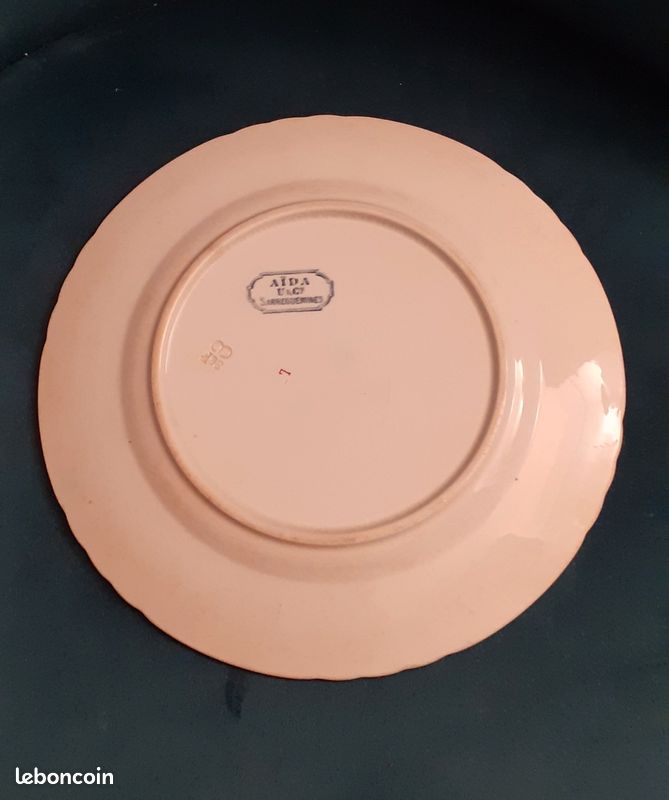 Assiette plate Aida Sarreguemines (image 3)