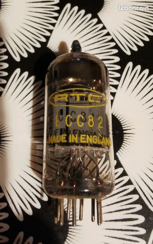 Tube ecc82 RTC (Mullard code Gf2) NOS (lampe ampoule ampli hifi 2au7) (image 1)