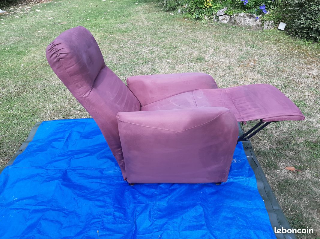 Fauteuil relax manuel micro fibre (image 3)