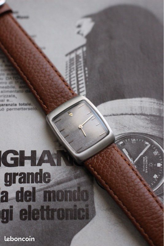Boîte Vintage Corum Maxi Marron Et Bleu - Pour Montre - Complète Et En Parfait état