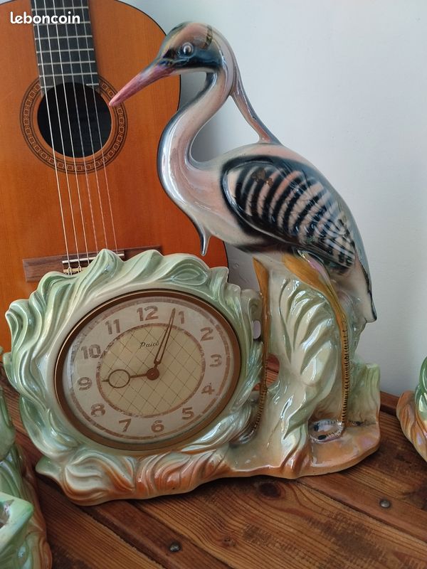 Horloge Comtoise Française Ancienne - Mécanique à Clé - Mouvement Fonctionnel - Déco Vintage