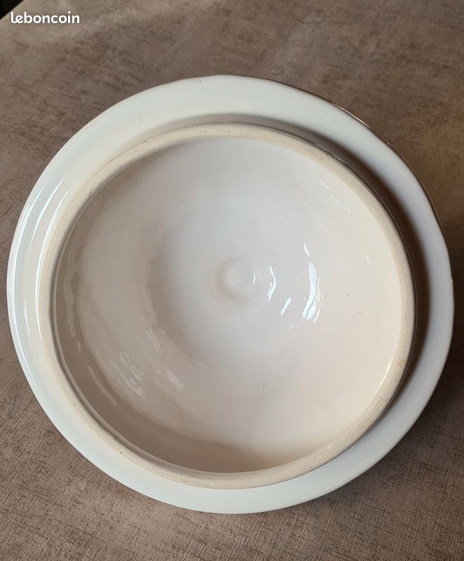Soupière vintage céramique étain, article de bijouterie (image 5)