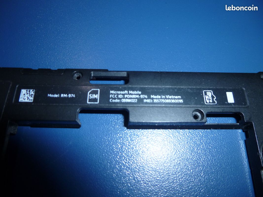 Carte mère + Cadre couverture arrière + Lentille Nokia Lumia 635 Original (image 3)