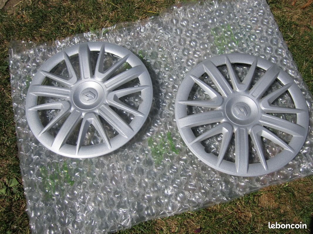 2 enjoliveurs de roue en 15 " pouces pour renault modus , kangoo .. (image 1)