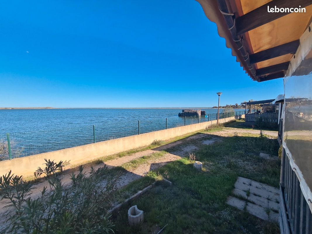 Location mobil-home face  la mer  Camping Bleu Marine 4*  Srignan Plage  (34) - Locations saisonnires