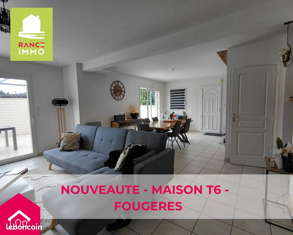 Maison 6 pièces 120 m² · à Fougères · 120 m² · 990 €/mois