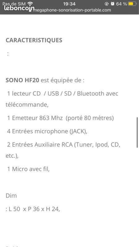 Sonorisation sans fil sono FH 20 (image 9)