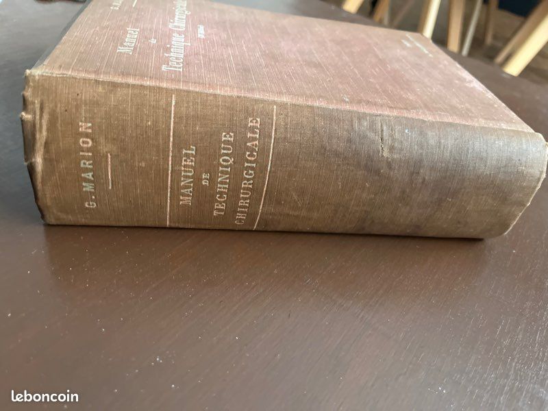 Livre ancien de 1908 « Manuel de Technique Chirurgicale » (image 2)
