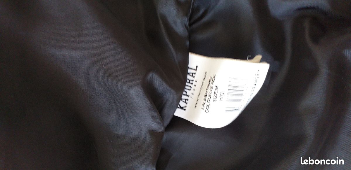 Blouson noir matelassé KAPORAL (image 5)