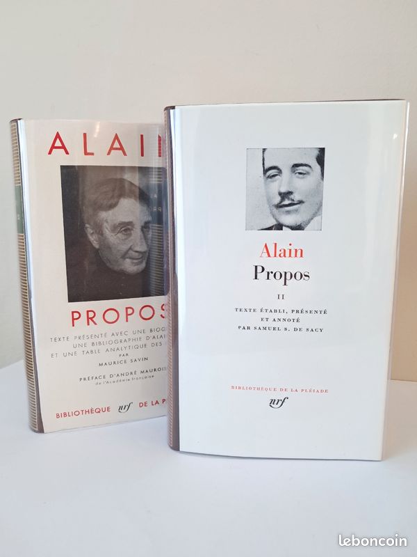 2 livres Alain - la Pleiade (image 1)
