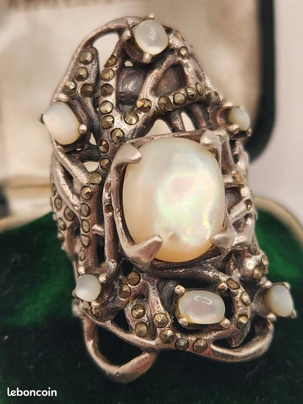 Bague Ancienne En Argent – Occasion, Style Vintage, Sans Marque, Bijou Ancien