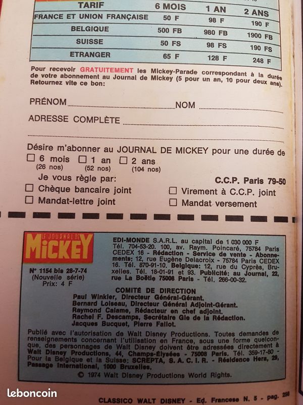 Supermickey (1154 bis) Journal de Mickey (image 3)