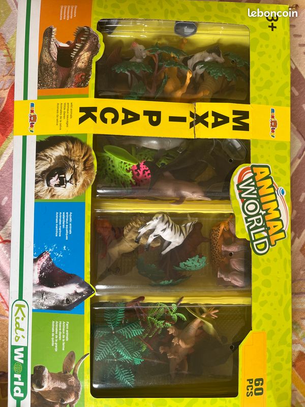 eu de Figurines Animaux Sauvages du Zoo et de la Jungle - 12 Pièces eu de Figurines Animaux Sauvages du Zoo et de la Jungle - 12 Pièces