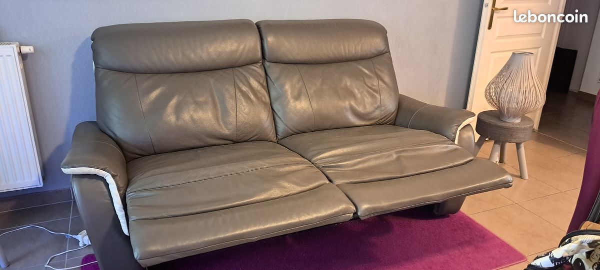 Vend canapé en cuir (image 2)