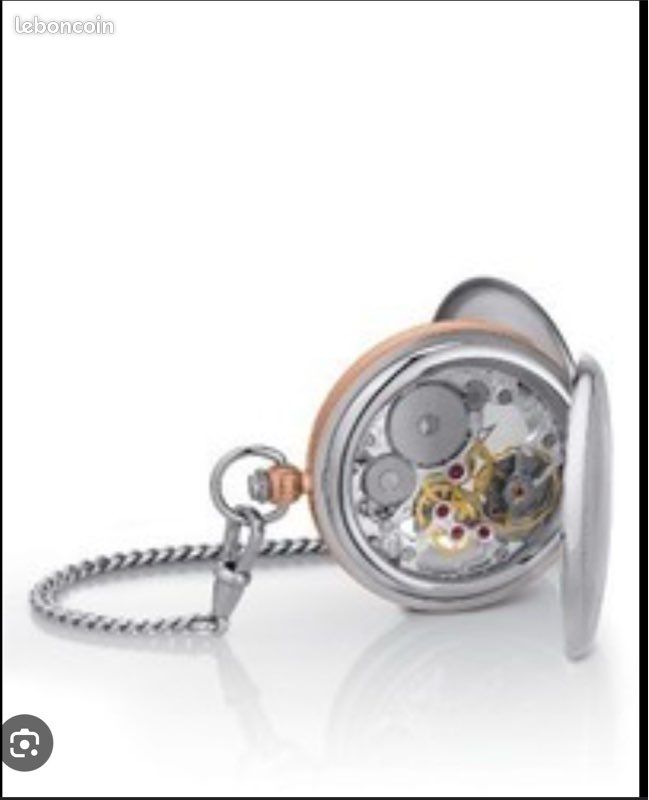 Boîte à Montre Gousset Tissot - Bleue, Occasion, écrin De Présentation