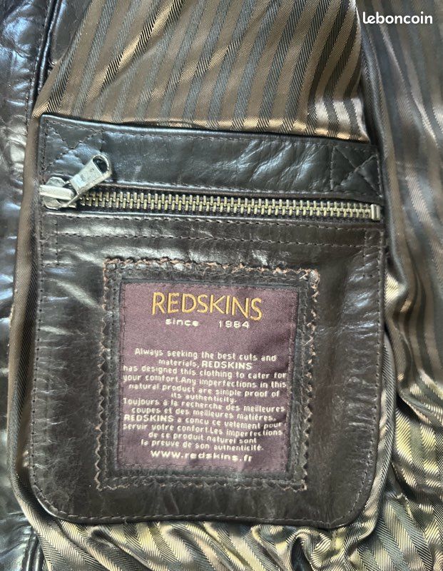Veste en cuir marron (image 4)