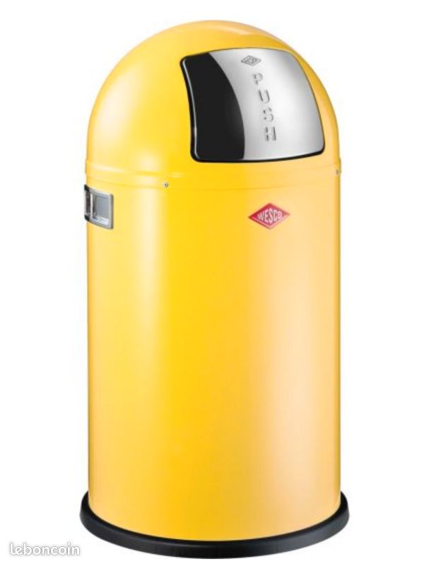 Poubelle Wesco 22l jaune occasion (image 1)