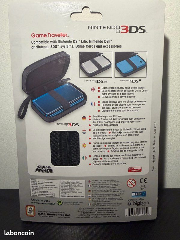 Étui de protection Game Traveler Super Mario Nintendo 3DS / DS - Neuf (image 2)