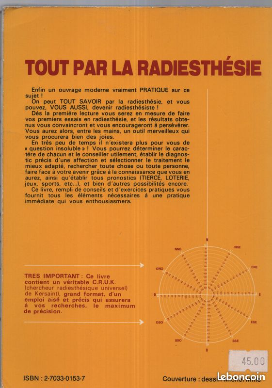 920V - Jean-Pol de KERSAINT / Tout par la Radiesthésie * TRES BON ETAT (image 2)