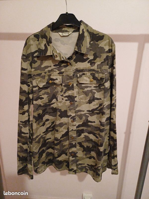 Chemise style militaire femme Vêtements