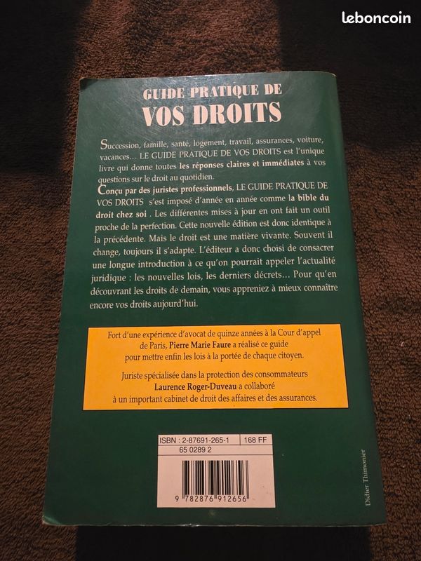 Guide pratique de vos droits vue de cote — LBC AT'Brocante Troyes