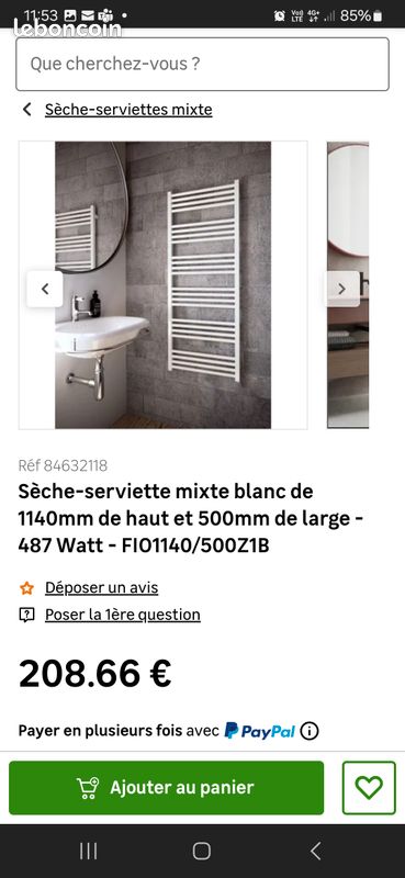 Seche serviettes mixte neuf (image 4)