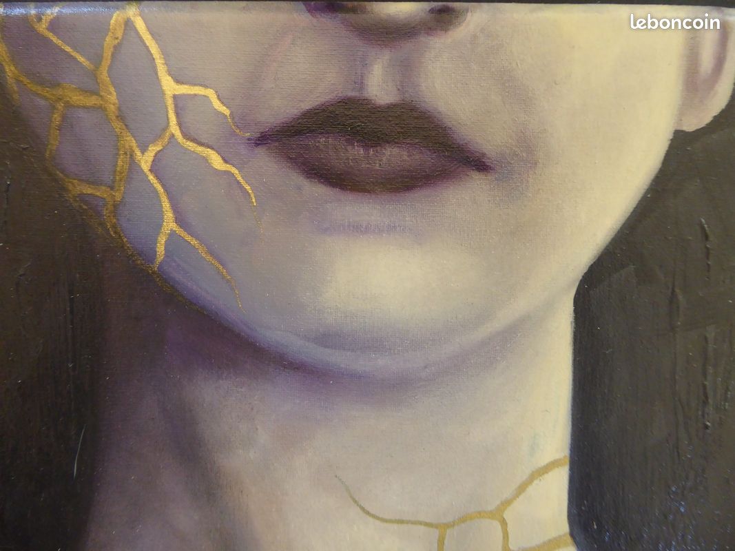 Tableau à l'huile Kintsugi (image 3)