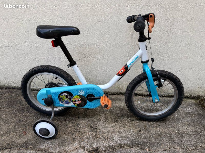 Vélo enfant avec petites roues 14 pouces (image 3)