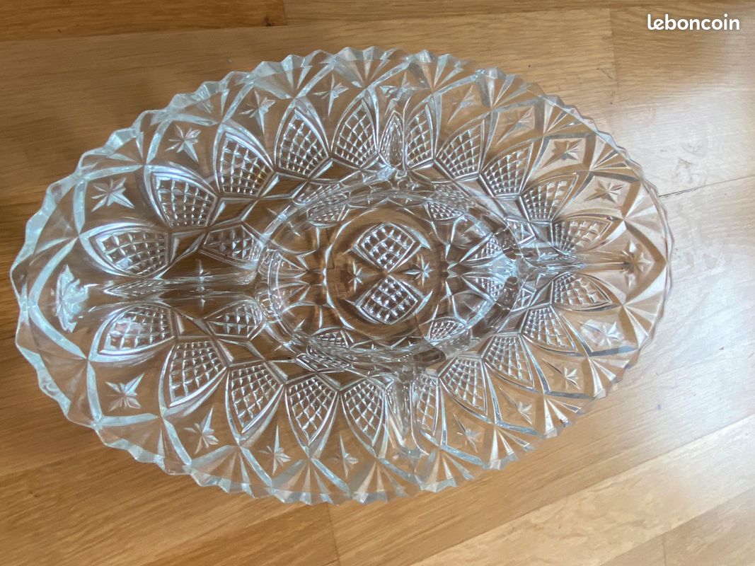 Plat aperitif en cristal (image 1)