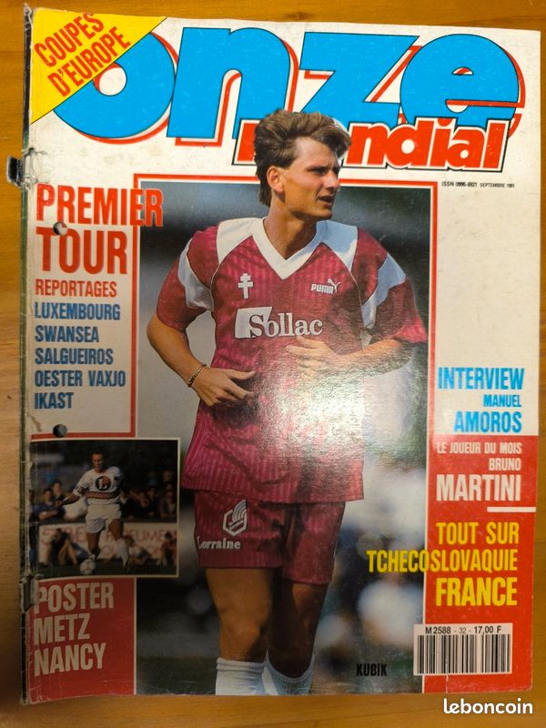 FOOTBALL ONZE MONDIAL 06-1993 Olympique Marseille Om Milan Ac Parme Juve Arsenal EUR 49,50 - FR