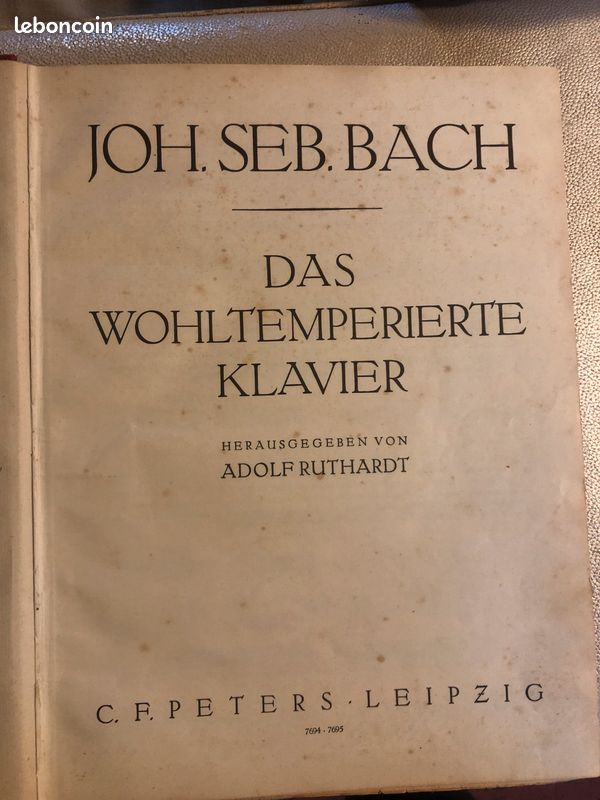 J.S. BACH Well tempered piano (image 1)
