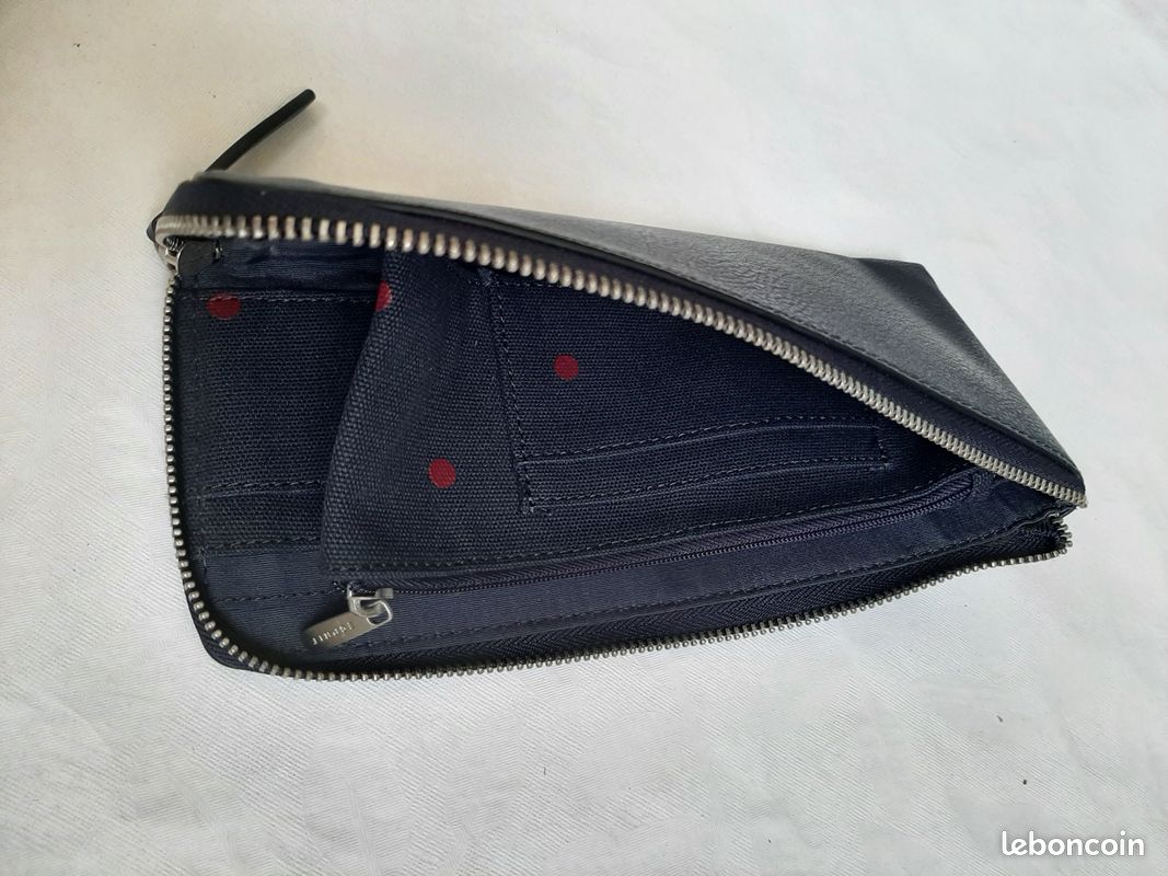 Compagnon Esprit Portefeuille Bleu Marine 22cmx10cm (image 4)