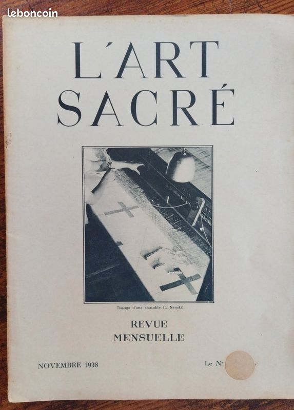 Lot de 19 magazines anciens L'Art Sacré 1937, 1938 et 1939 (image 12)
