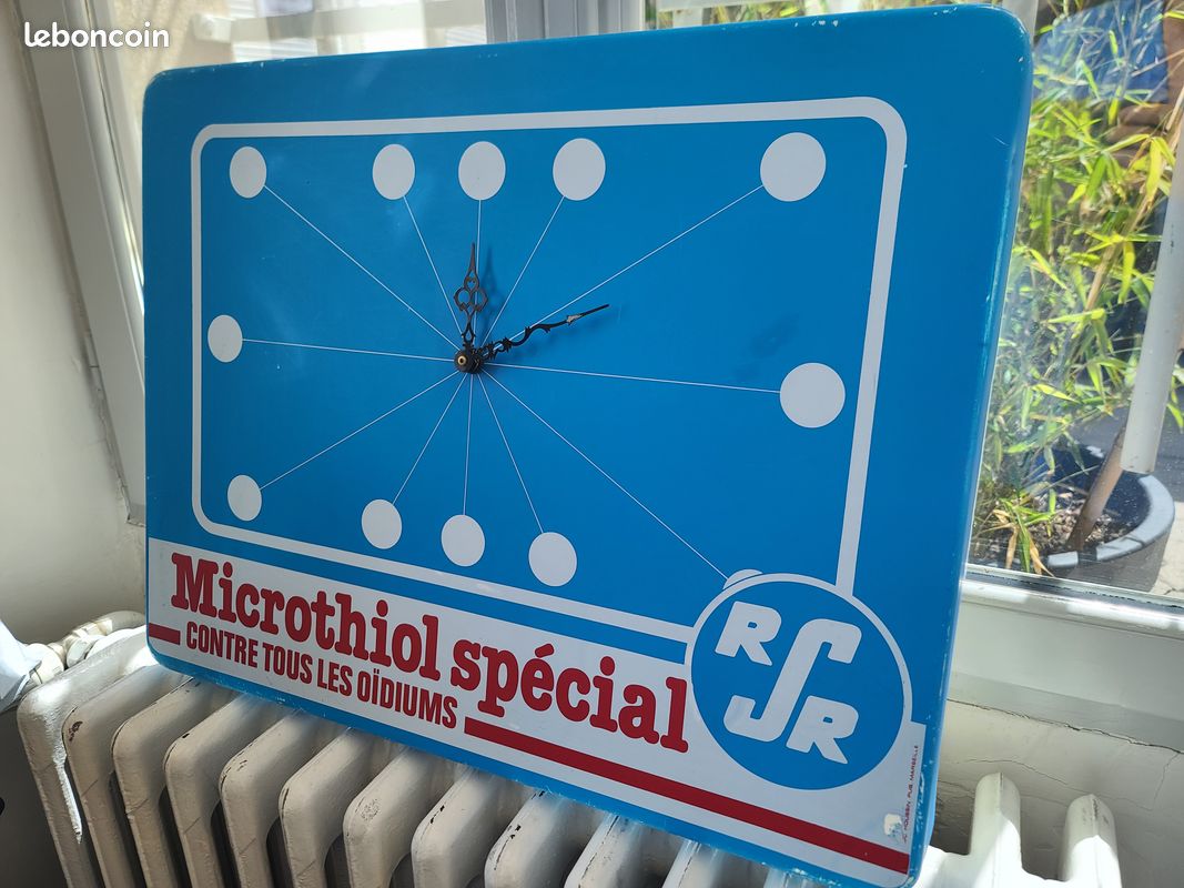 Horloge publicitaire vintage Microthiol spécial #HOMR (image 5)